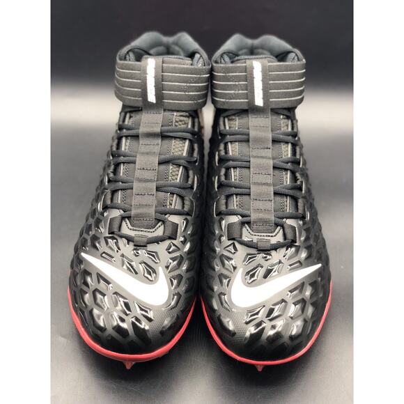 Nike PE Force Savage Pro 2 P Men's Sz 16 Football Cleats Black/Red BV3969-014 - Picture 3 of 10